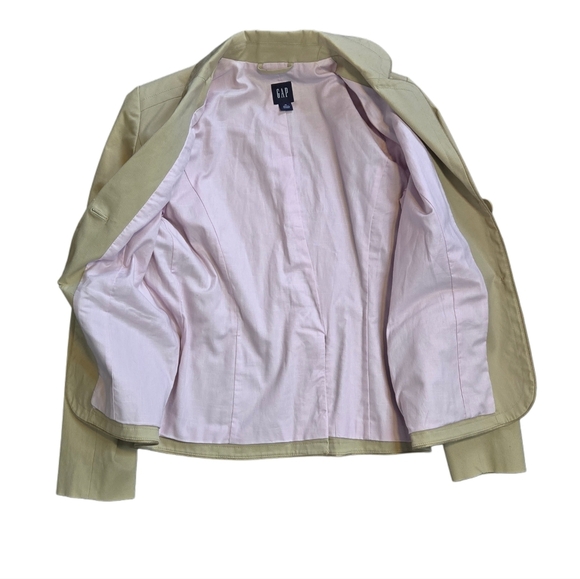 GAP Women's Preppy Old School 90s Prepschool Khaki Classic Blazer Size M - Picture 7 of 7